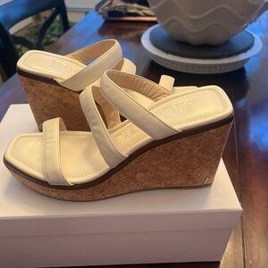 Jimmy Choo NEW Athenia 90 wedge sandals size 38